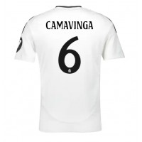 Real Madrid Eduardo Camavinga #6 Domáci futbalový dres 2024-25 Krátky Rukáv